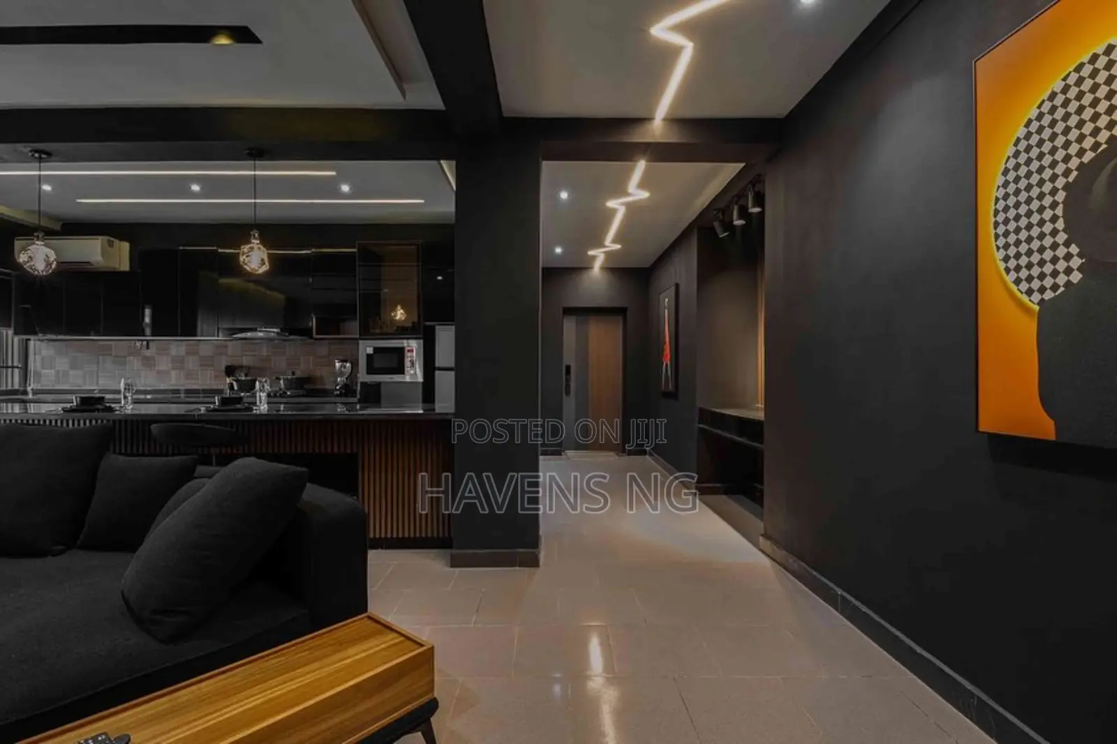 Black Knight - Dark Luxury 2-Bedroom Apartment, Ikoyi