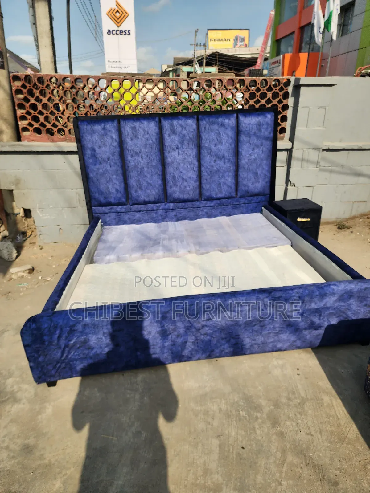 Padded Ulphostery King Size Bed.