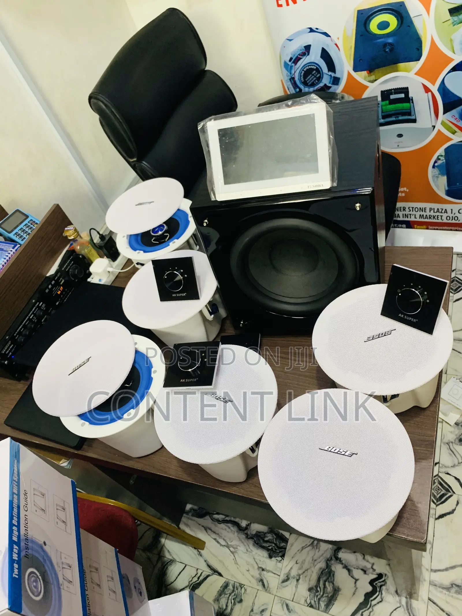 7inches Internet Amp/6bose/Woofer/4 Controller/Wire