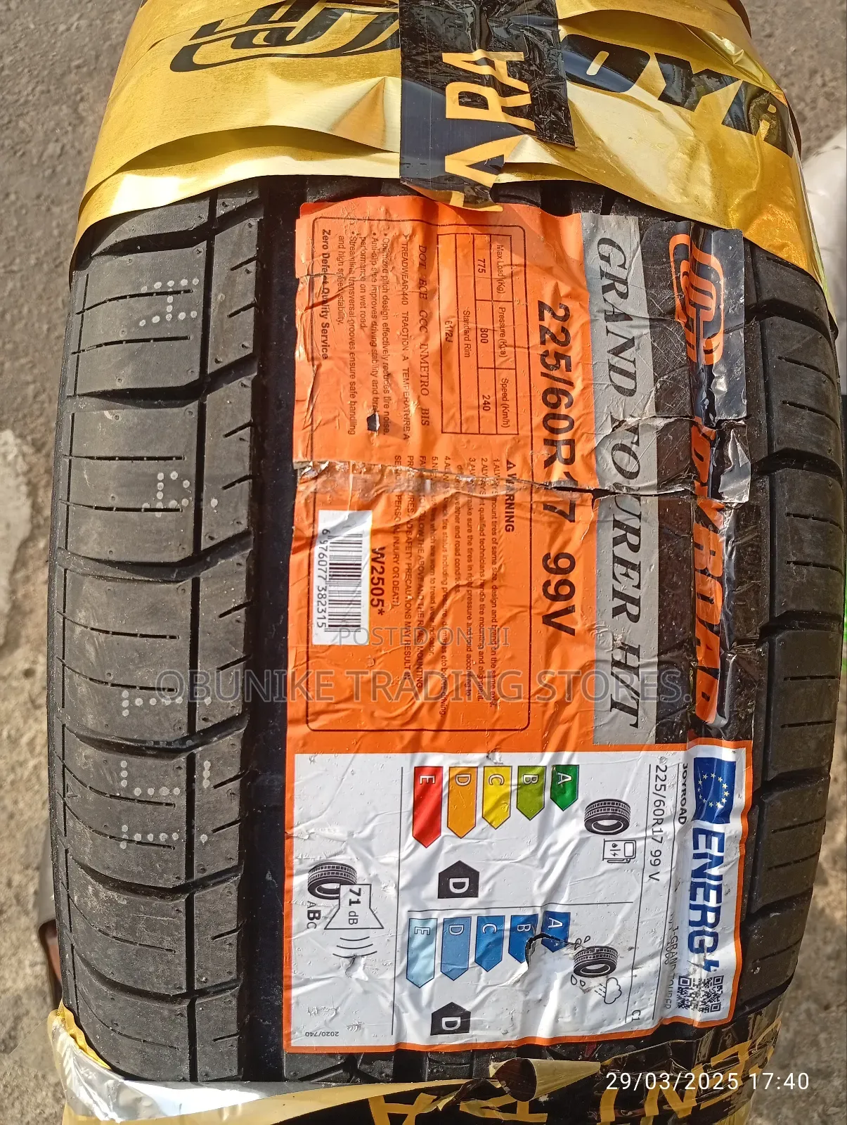 225/60r17 Joyroad Tyre