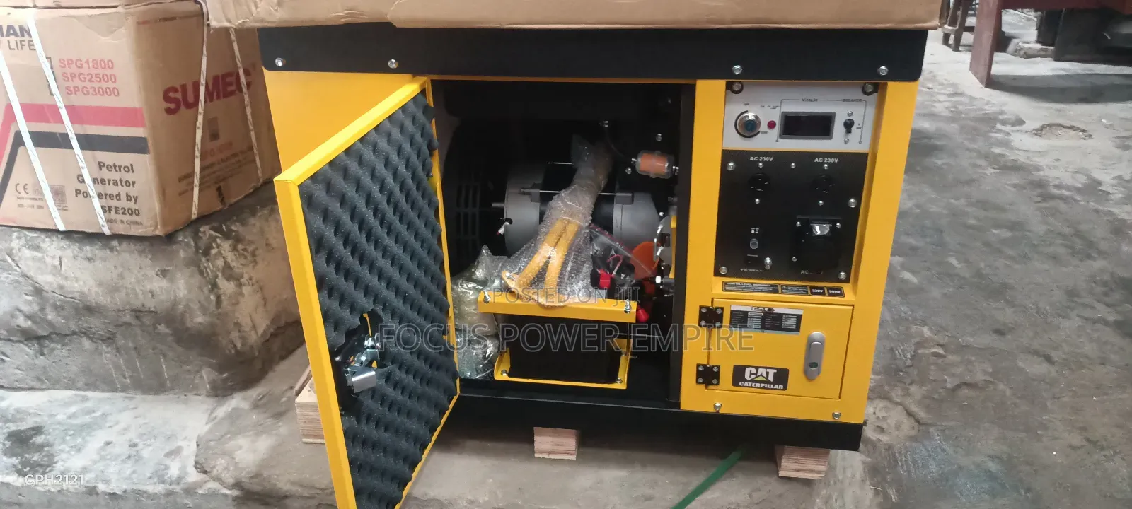 Original 12.5kva Cat Diesel Soundproof Gen % Copper Coil