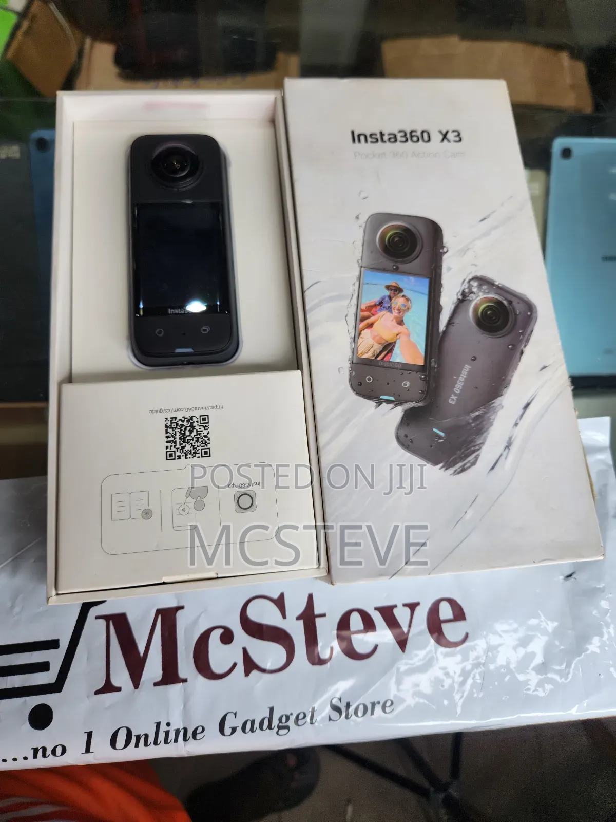Insta360 X3 Action Camera With 77inch Invisible Monopod Pole