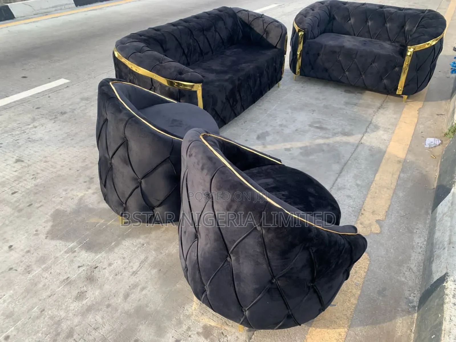 High-Quality Home Complete Set Lshape Sofa Chair