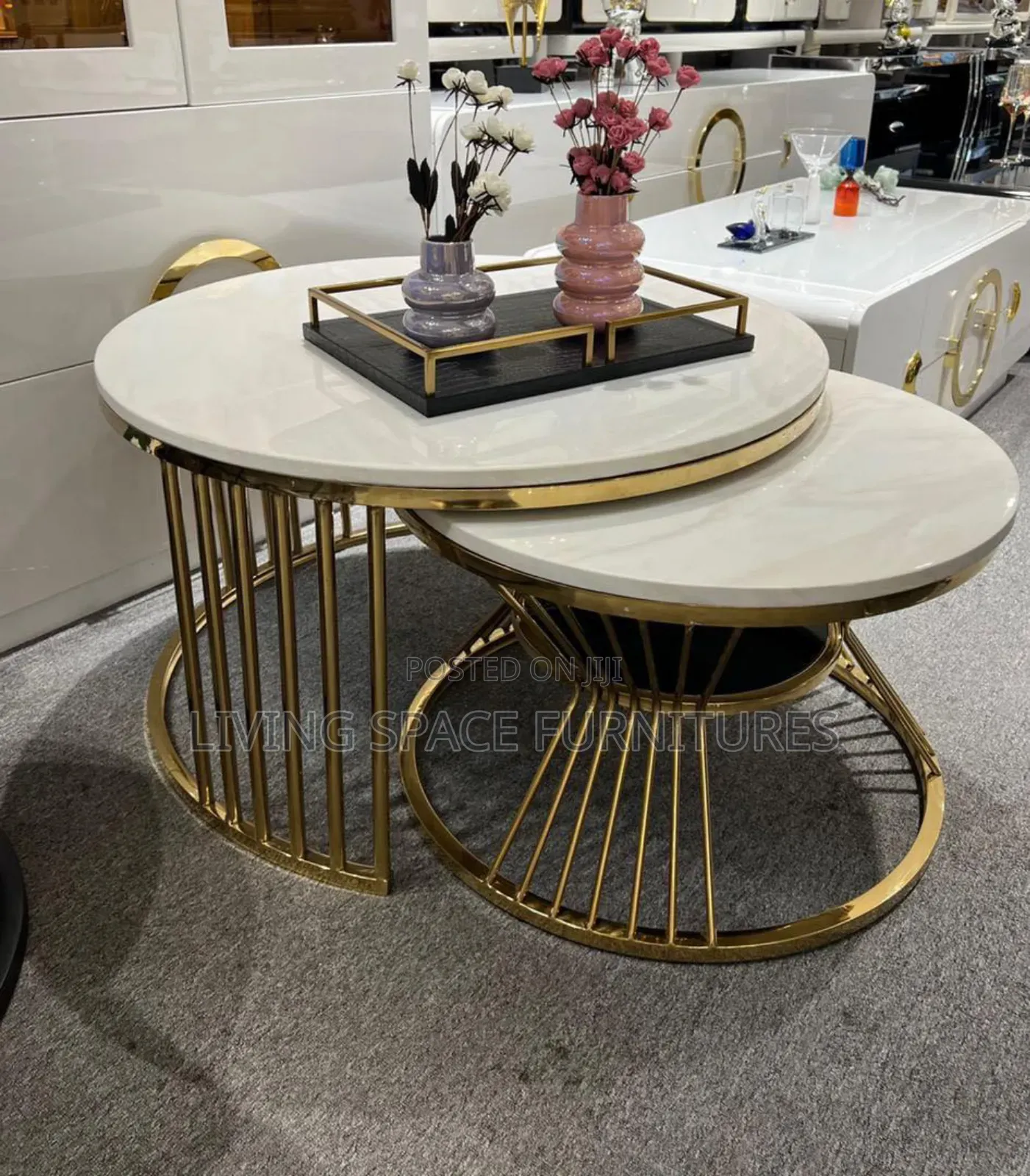 High Quality Marble Top Centre Table Set
