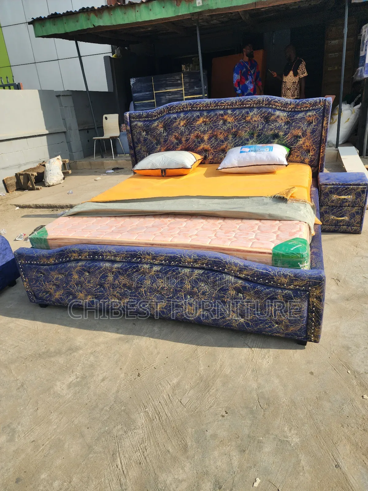 Luxury Family Size Bed With Its Cupboard
