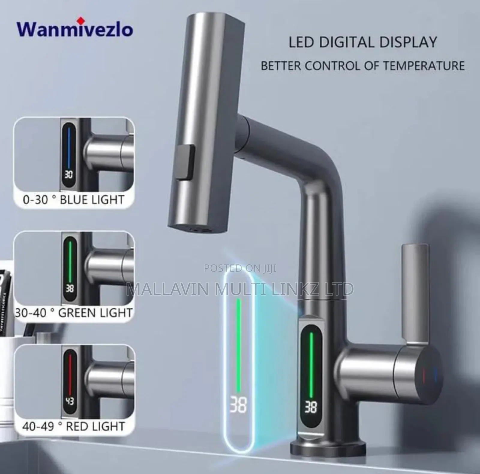 Pullout Digital Faucet