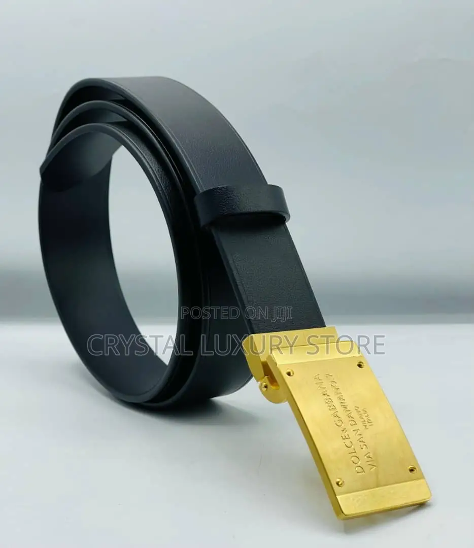 Dolce Gabbana Quality Luxury Men Genuine Leather Belt