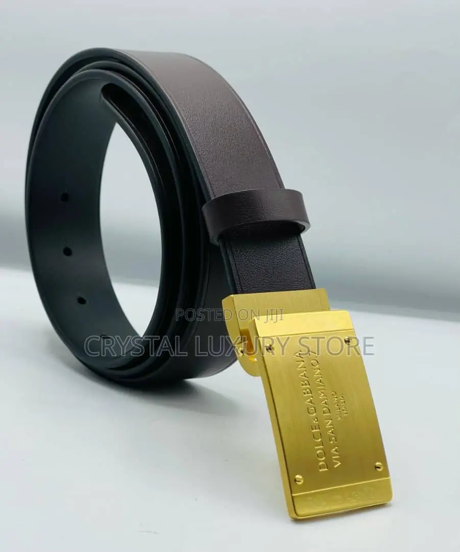 Dolce Gabbana Quality Luxury Men Genuine Leather Belt