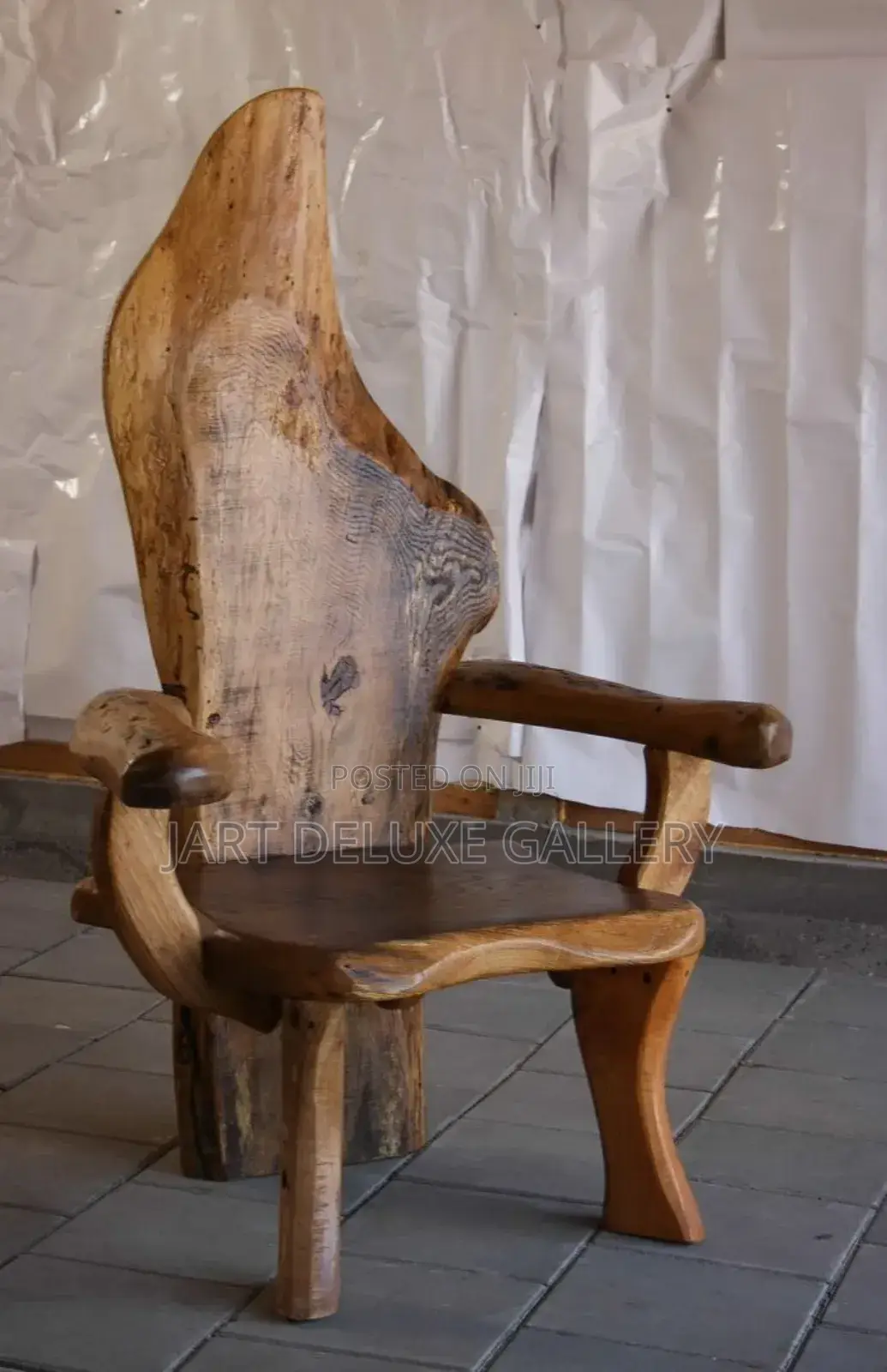 Rustic Wooden Timber Chair