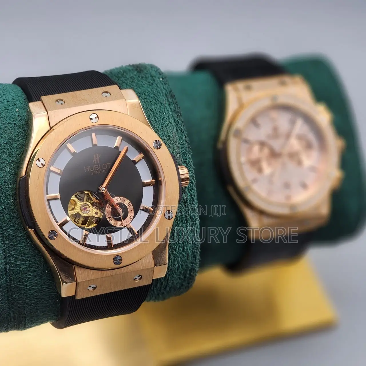 Hublot Quality Luxury Men Rubber Strap Wristwatch
