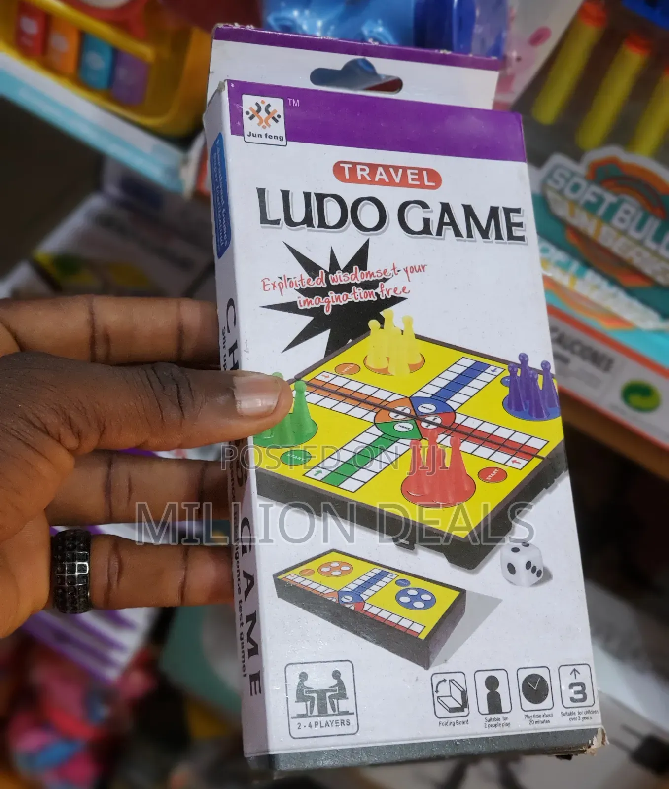 Mini Portable Travel Ludo Game