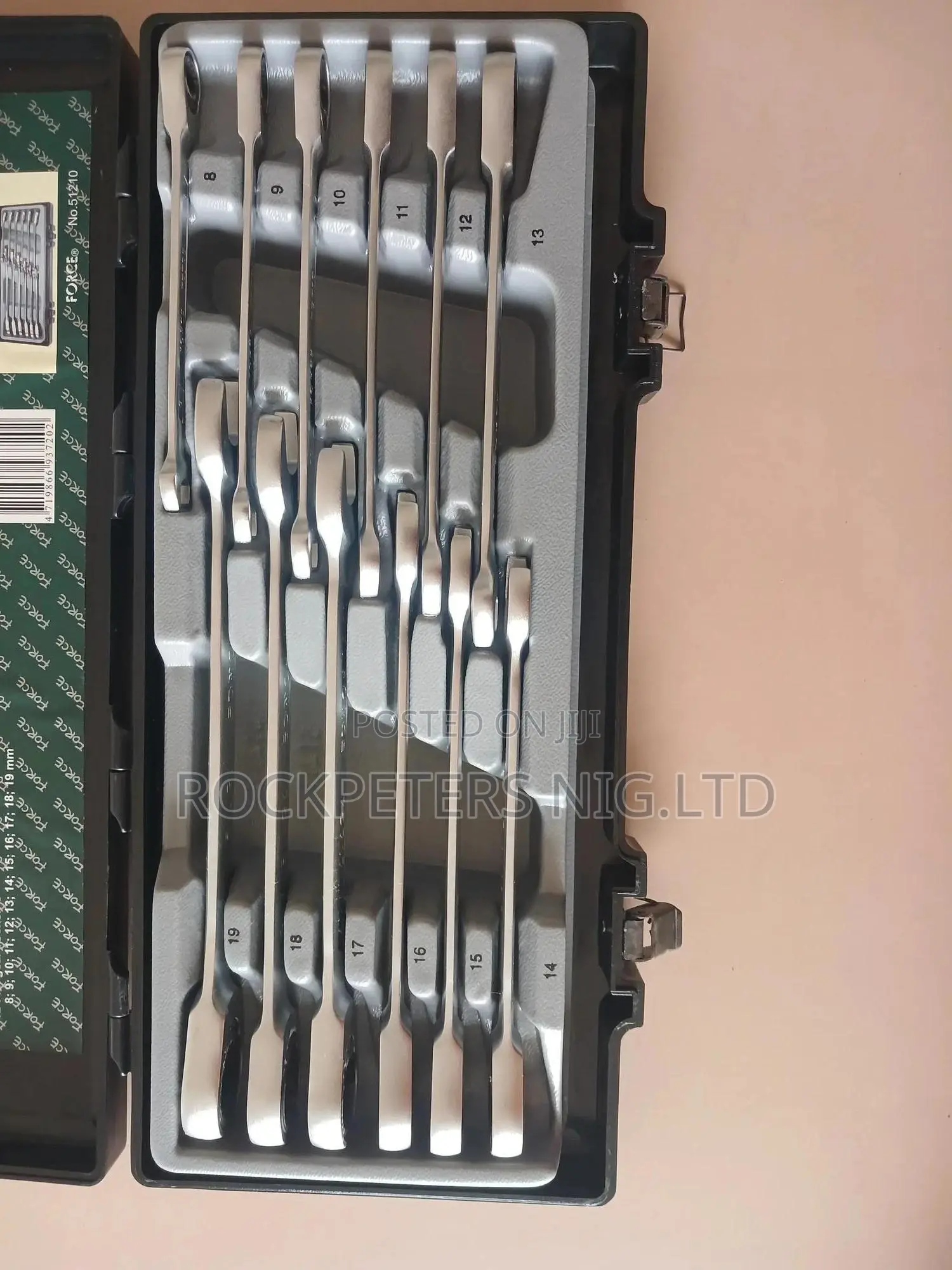 Force 51210 Flat Gear Wrench 12pcs