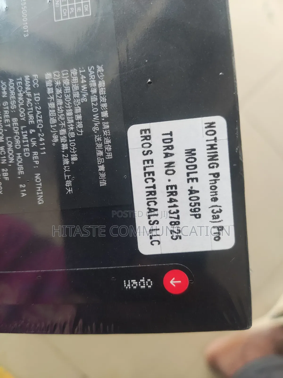 New Nothing Phone 3a Pro 256 GB Black