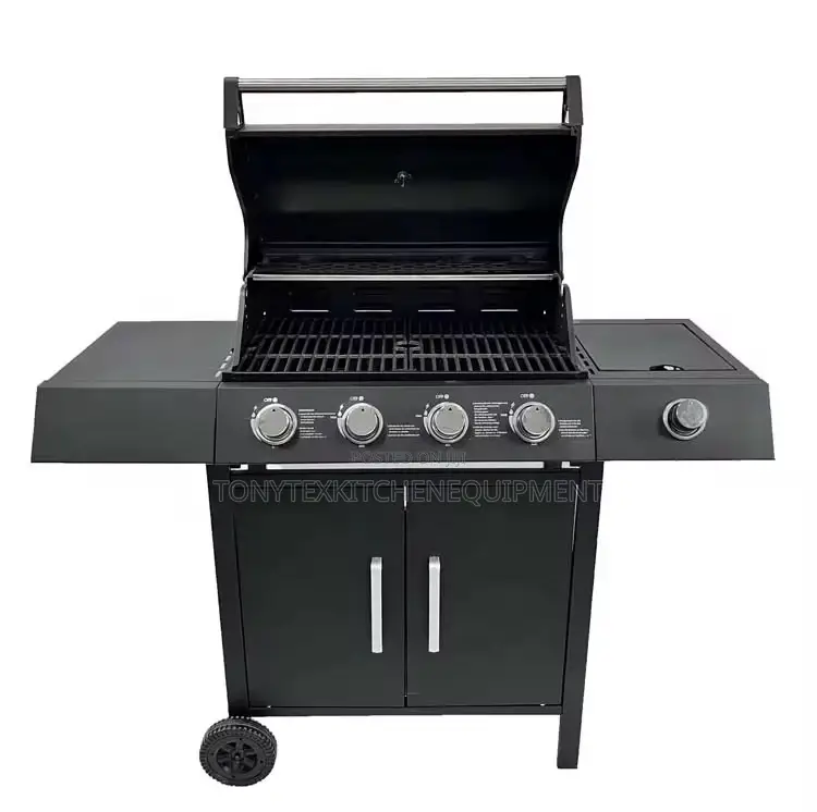 4burner BBQ Grill With Cooking Gas Burner