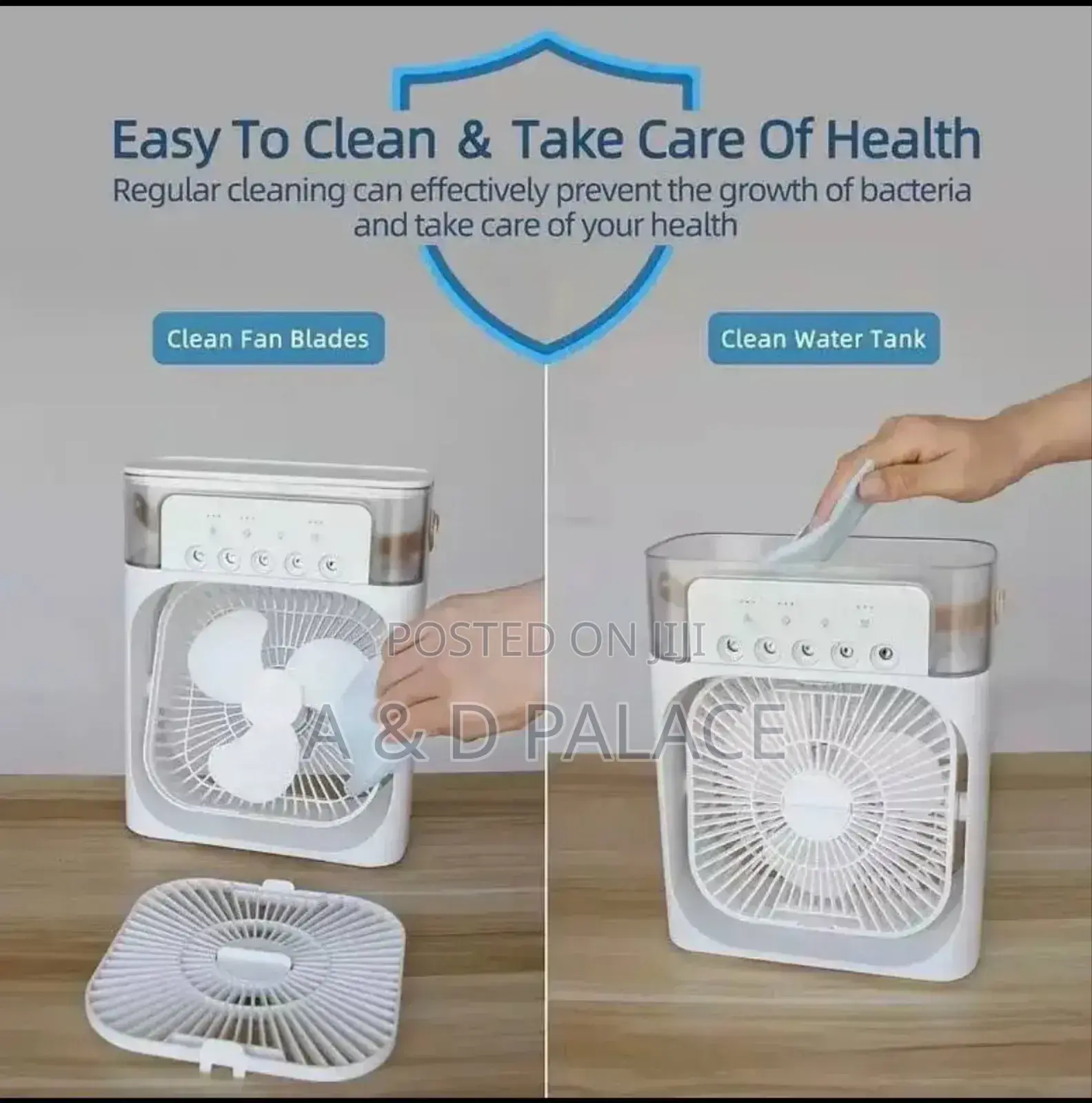Mini Air Conditioning Rechargeable Fan WTH Colour Changing