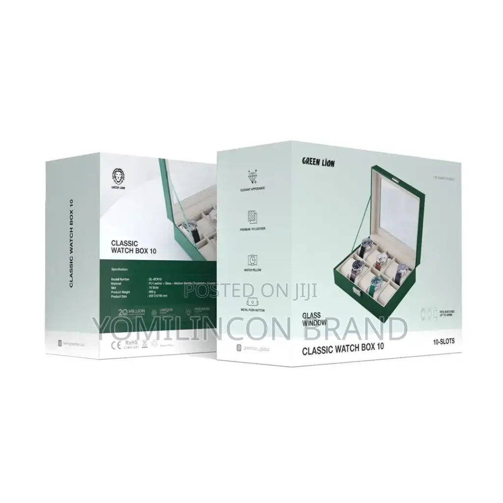 Green Lion Classic Watch Box 10 - Green