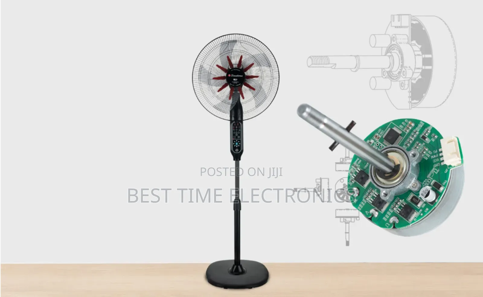 18" Binatone Rechargeable Stand Fan