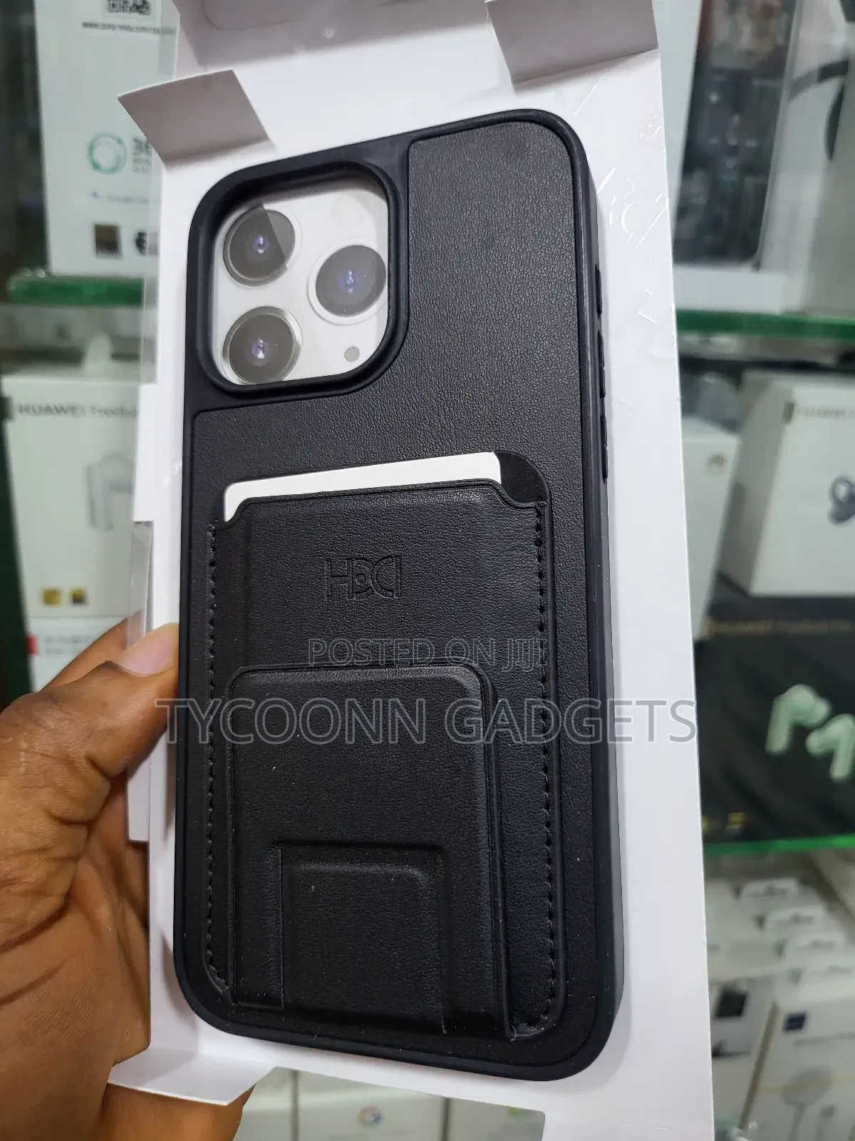 Leather Case With Card Holder for iPhone 14,15 Pro Max