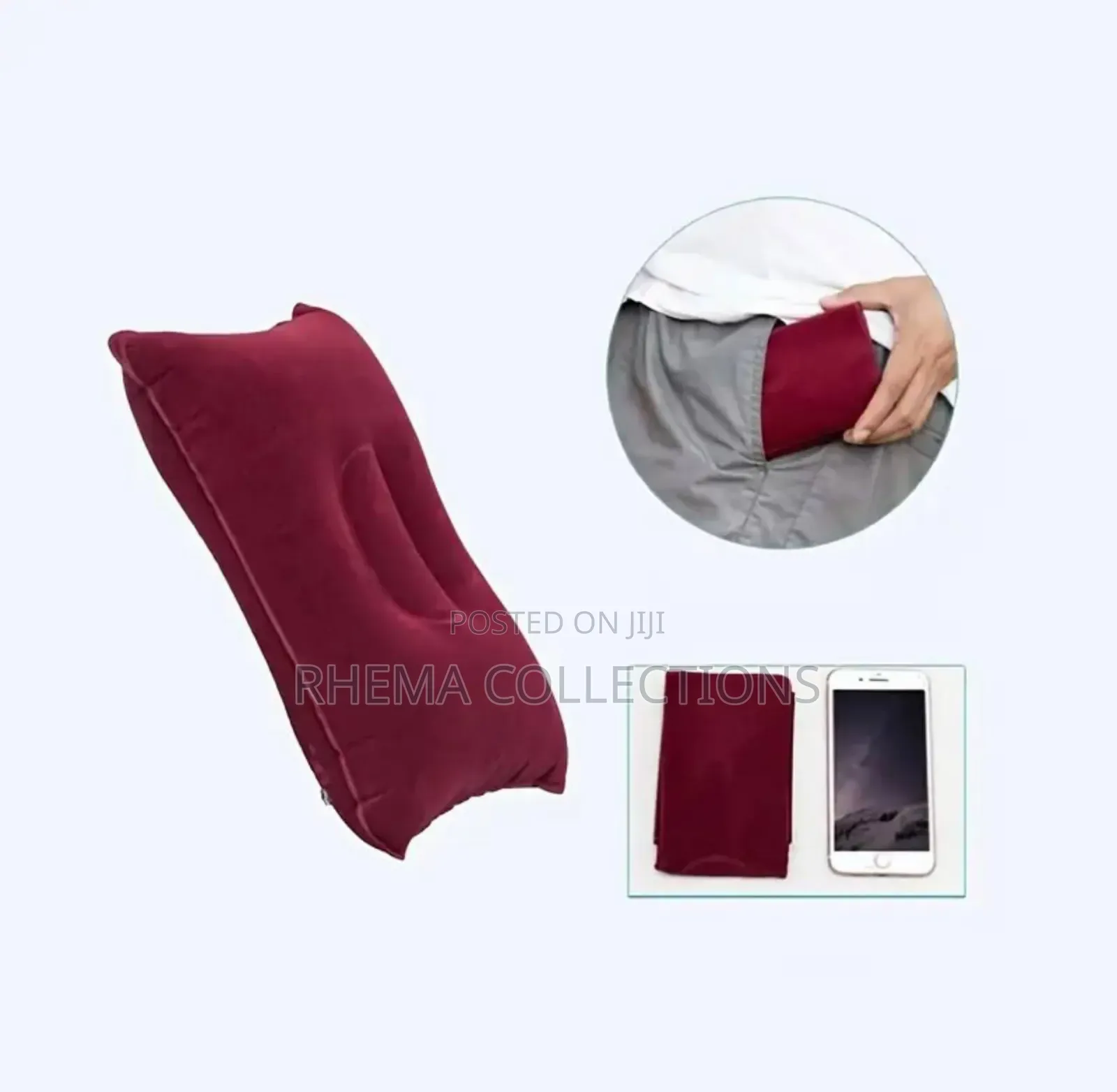 1pc Inflatable Spa Lumbar Support Cushion Neck Pillow