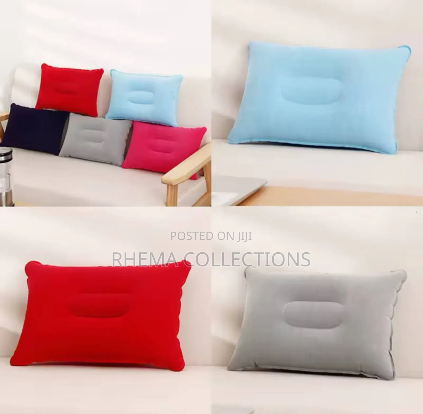 1pc Inflatable Spa Lumbar Support Cushion Neck Pillow
