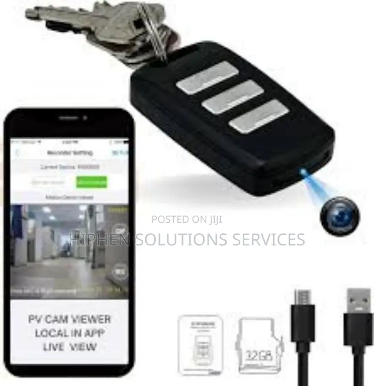 Car Key Mini Security Hidden Spy Camera for Video and Photos