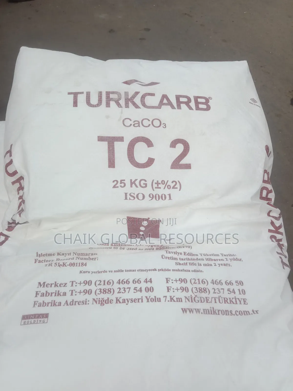 Imported Calcium Carbonate 25 Kg