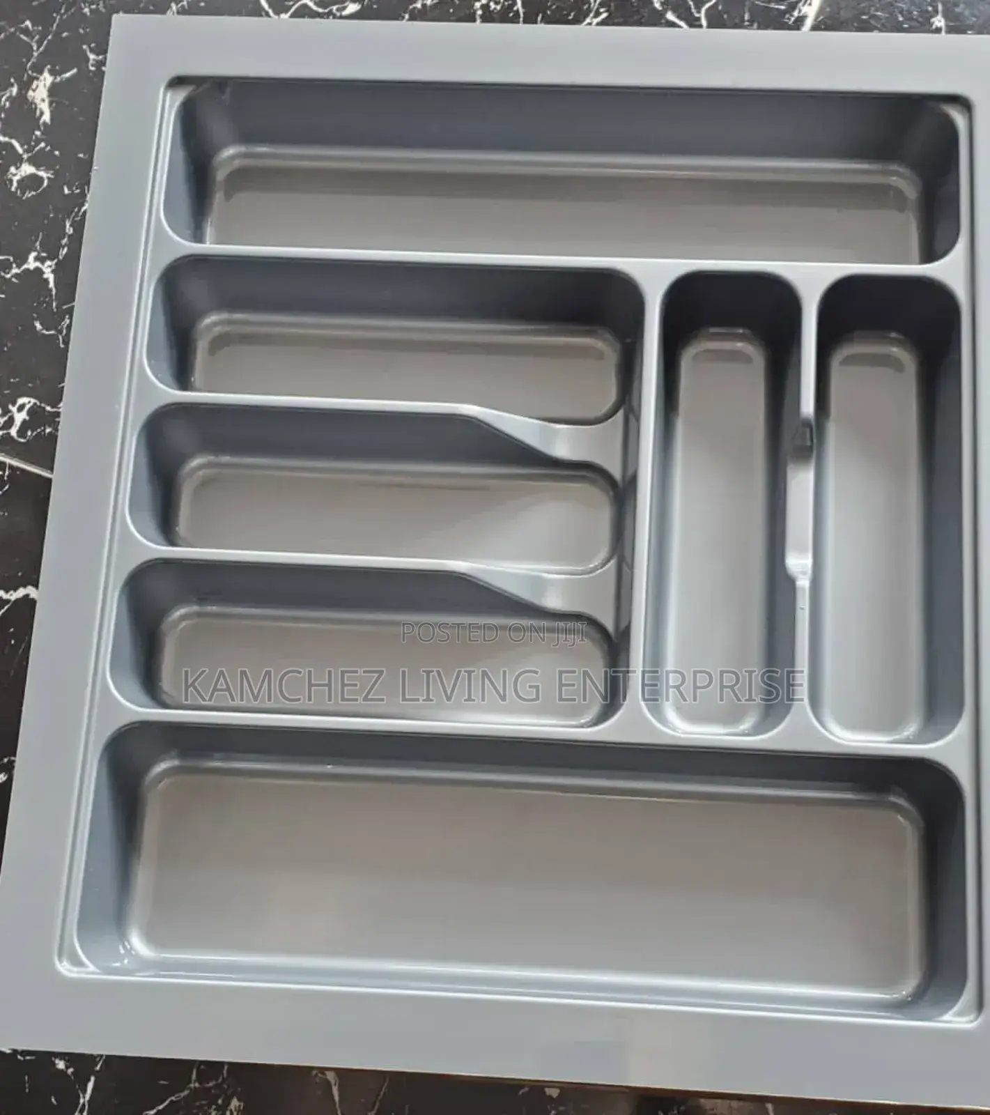 Original Grey Plastic Spoon Organiser Tray