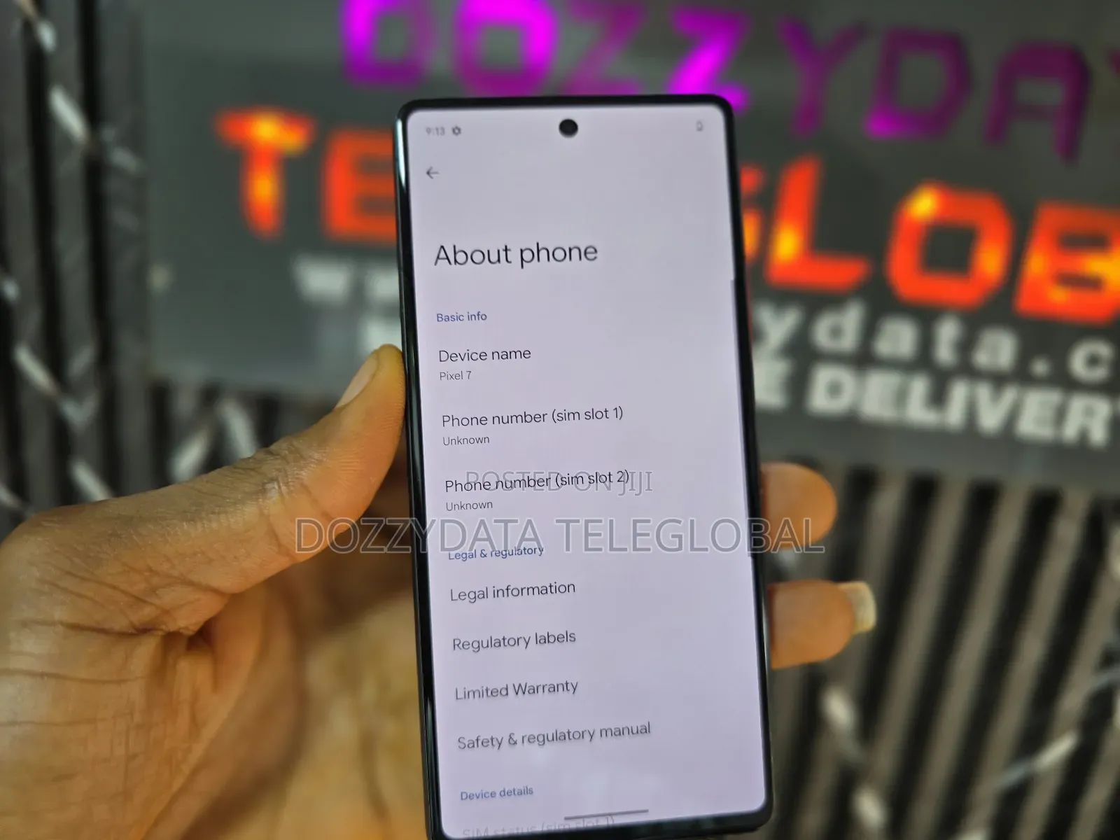 Google Pixel 7 128 GB Black