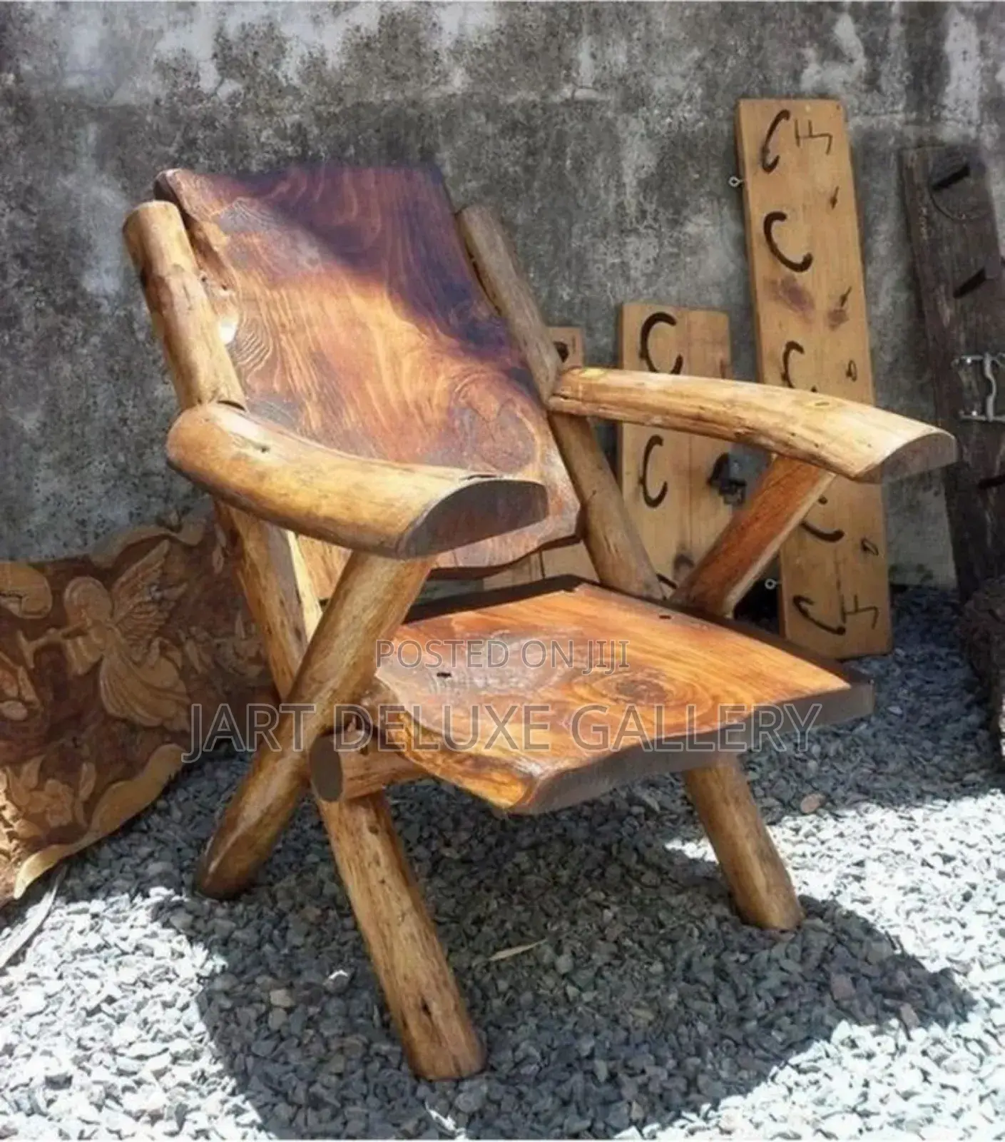 Rustic Wooden Timber Chair