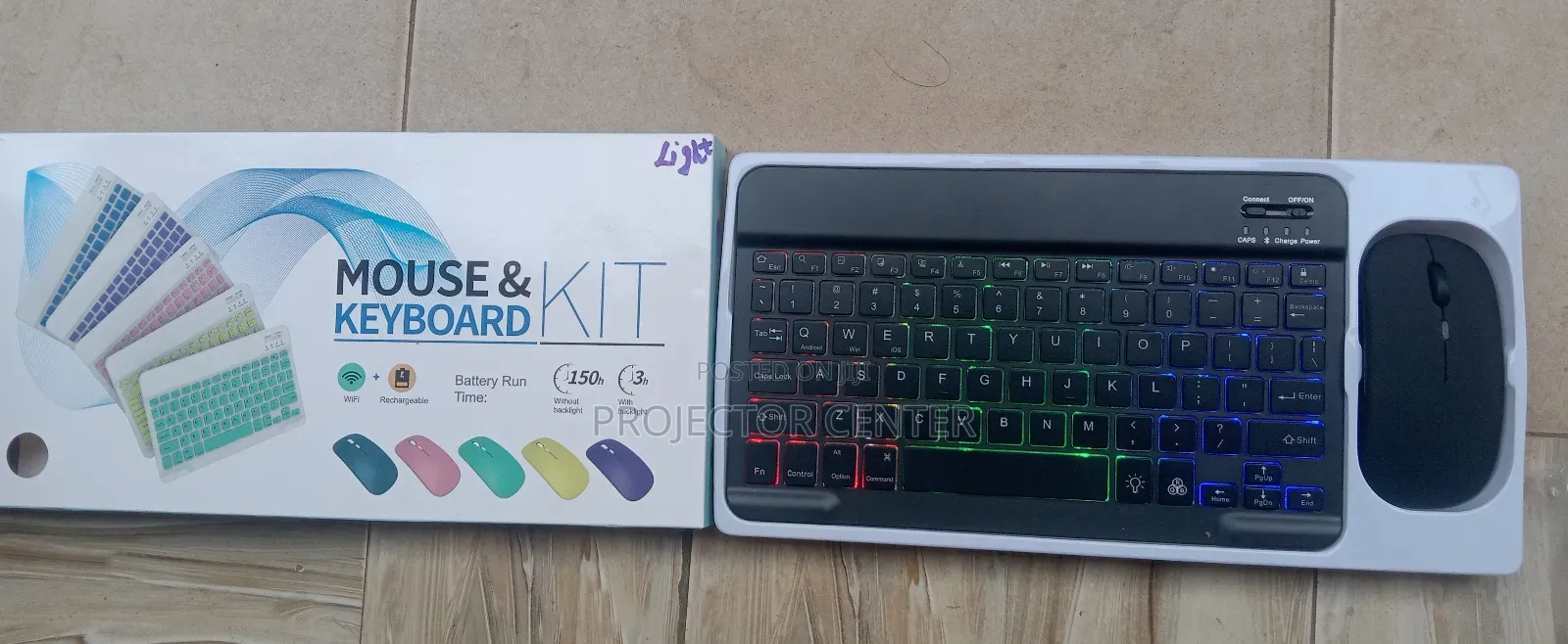 Wireless Keyboard and Mouse With Backlight Kit