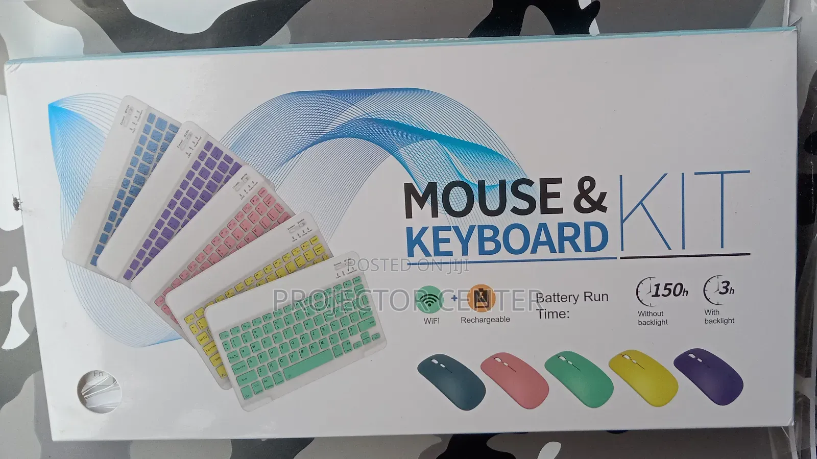 Wireless Keyboard and Mouse With Backlight Kit