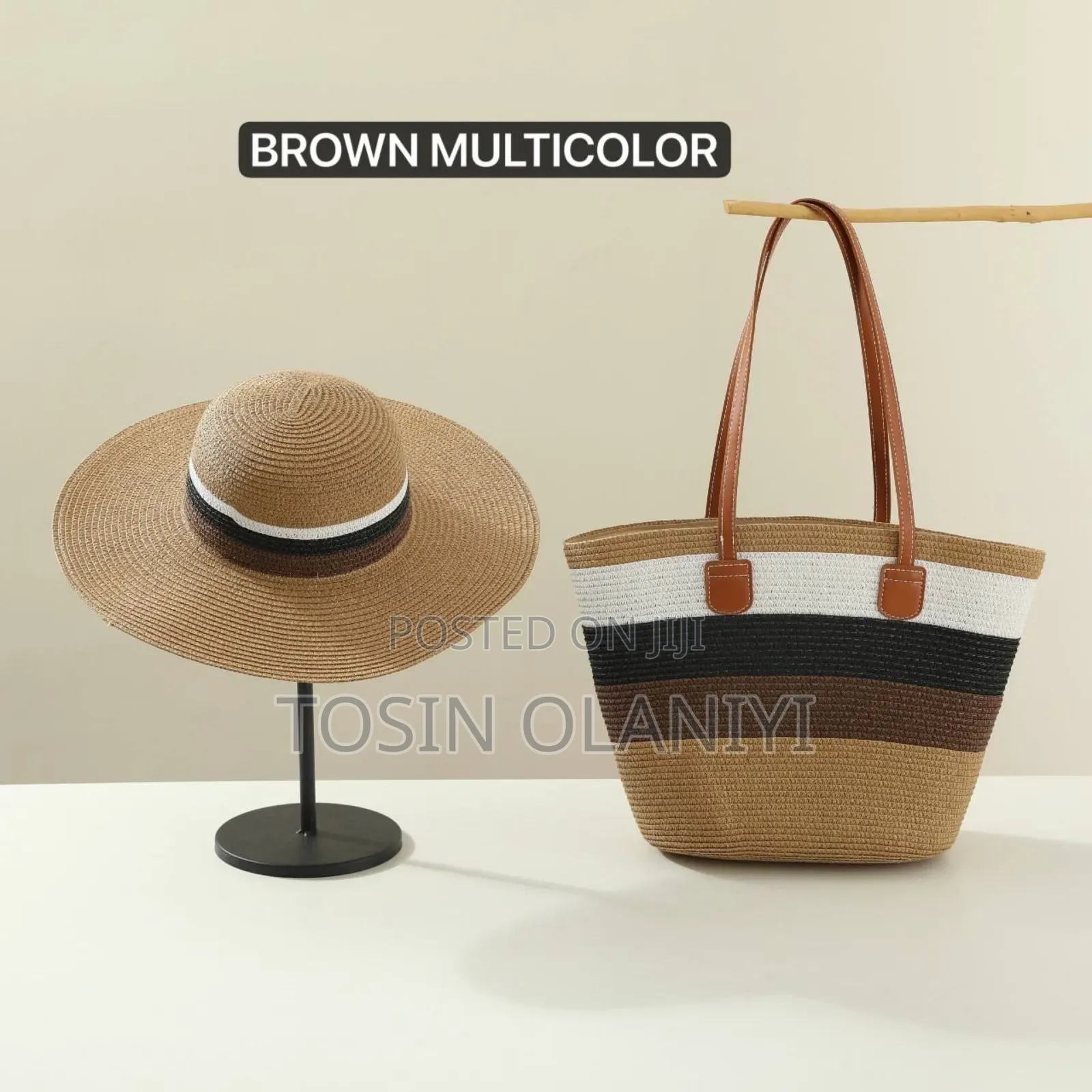 Beautiful Beach Hat and Bag Combo