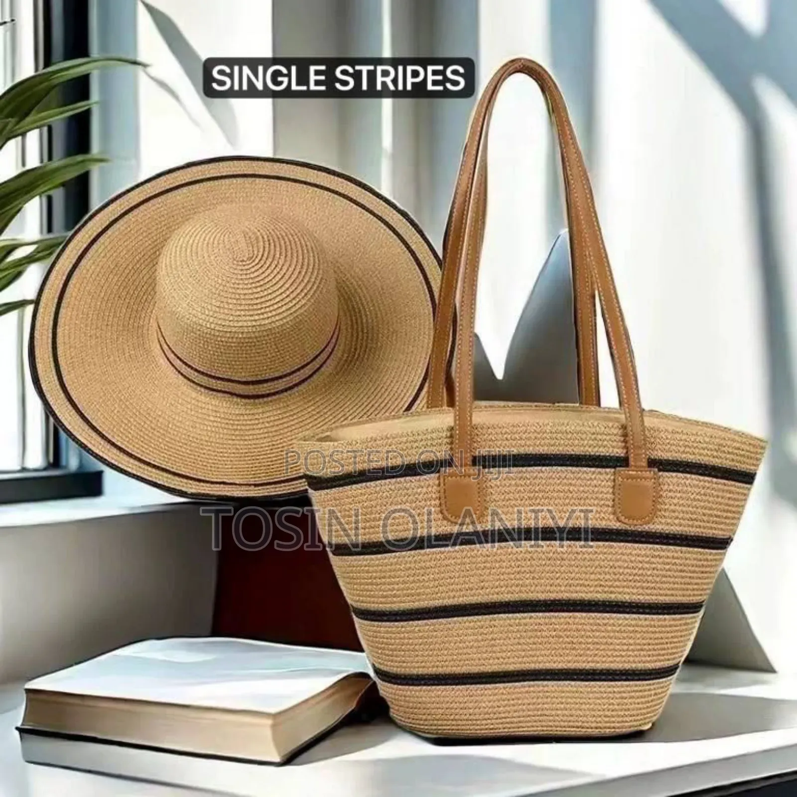 Beautiful Beach Hat and Bag Combo