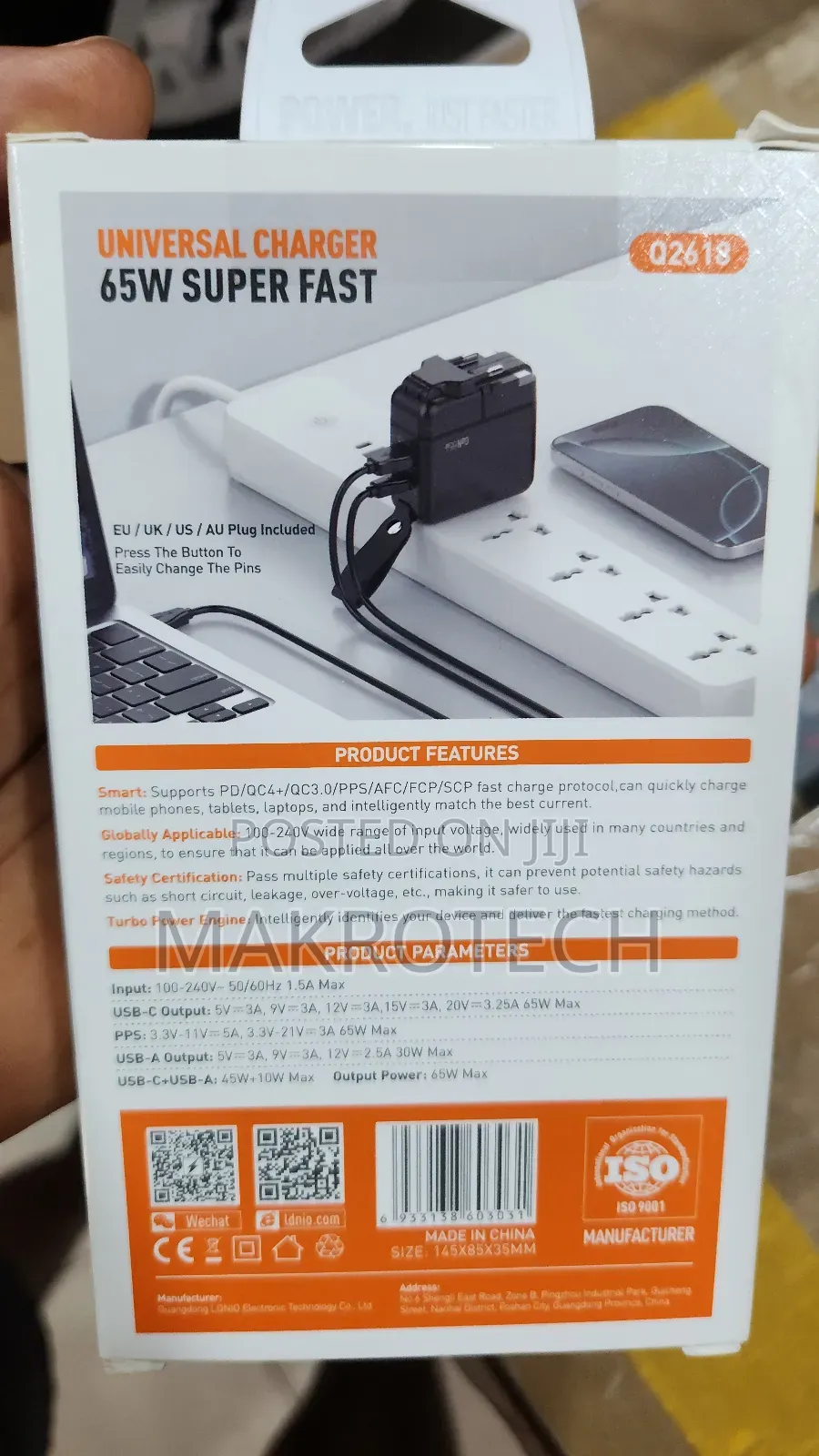 Ldnio 65w Universal Charger With Many Convertable Ports