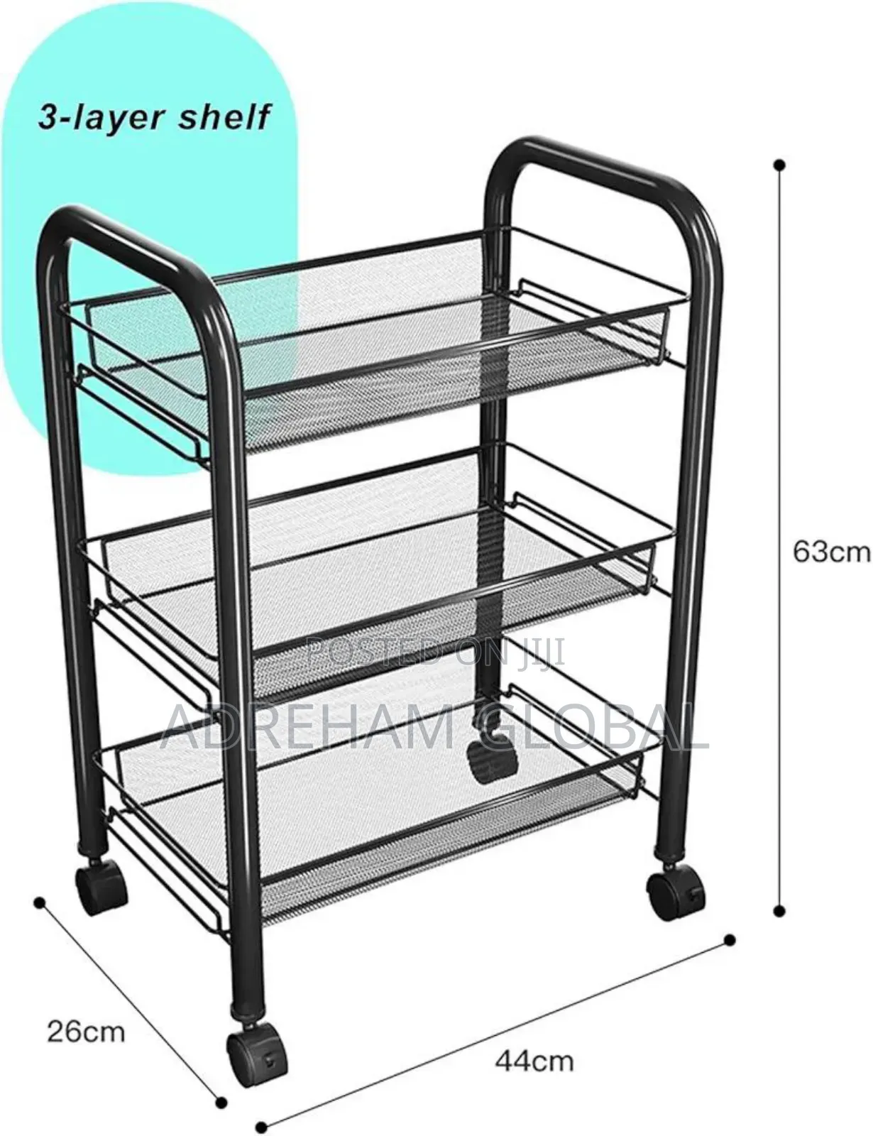 3 Layer Home/Kitchen Fruit/Storage Rack