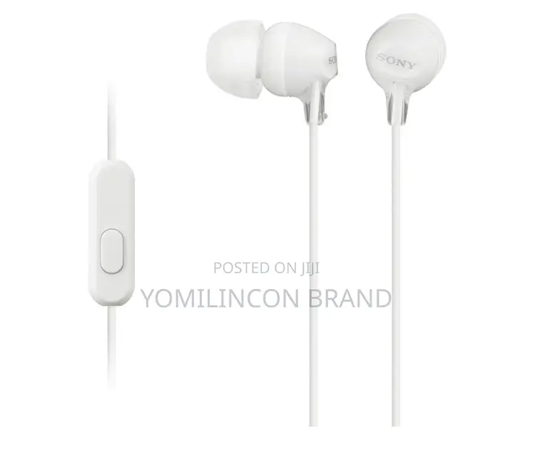 Sony Mdrex15ap in-Ear Earbud Headphones With Mic, Black.