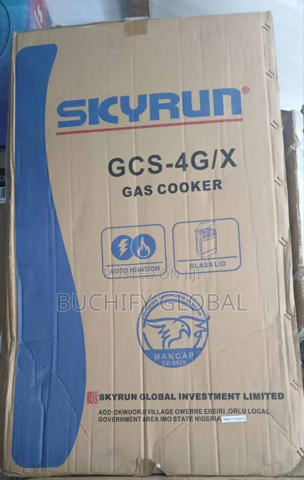Skyrun Standing Gas Cooker