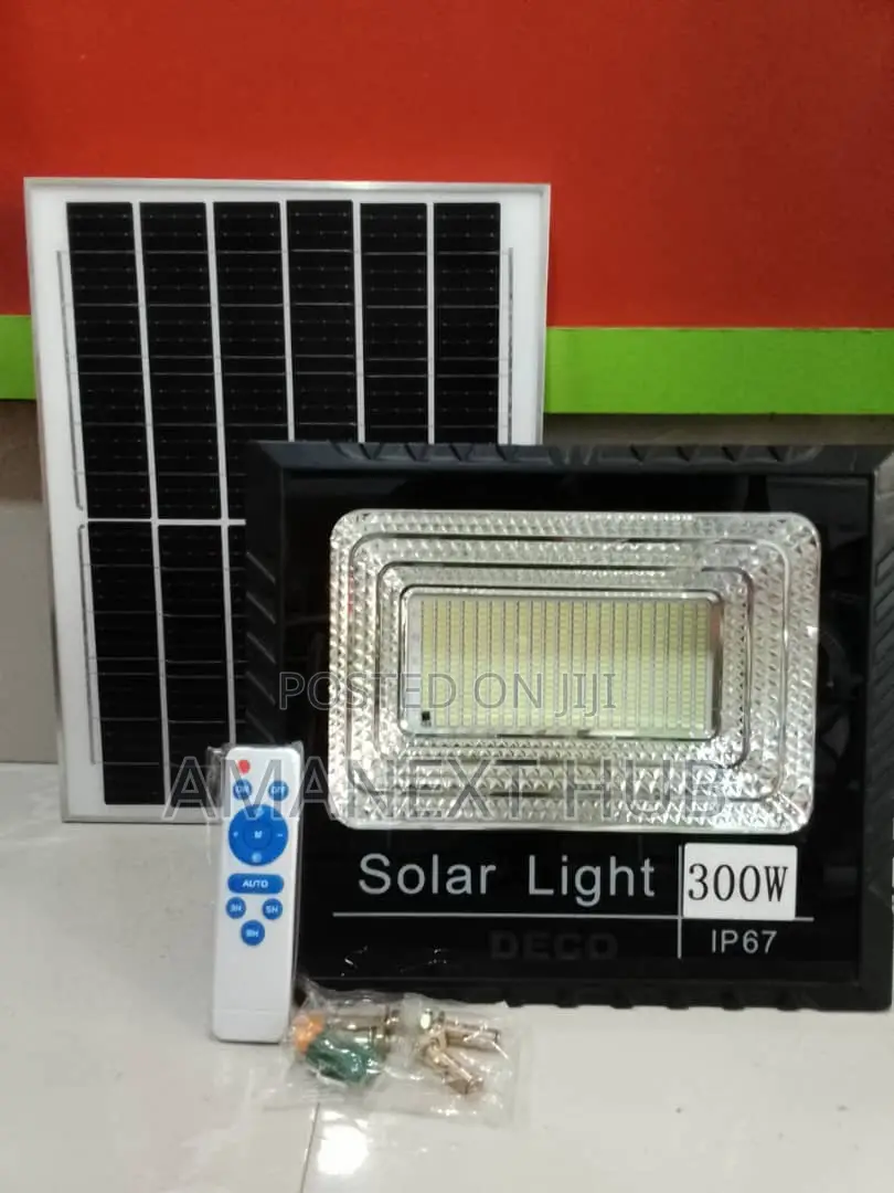 300w Flood Light With Solar Panel