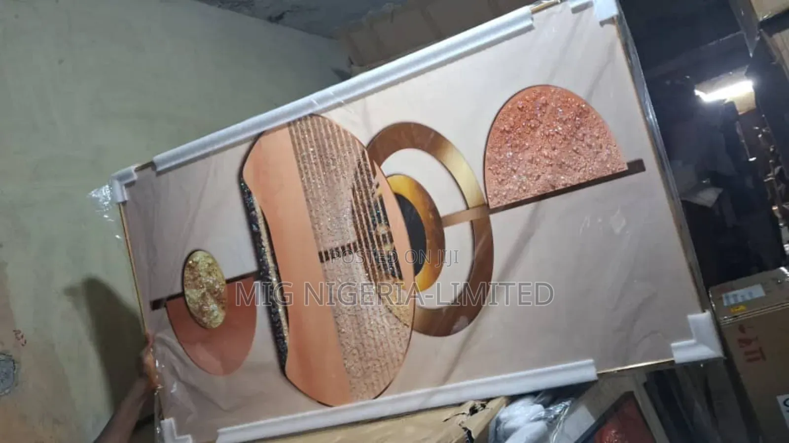 Large Wall Frame Acleric Luxury Crystal Wall 80cmx150cm