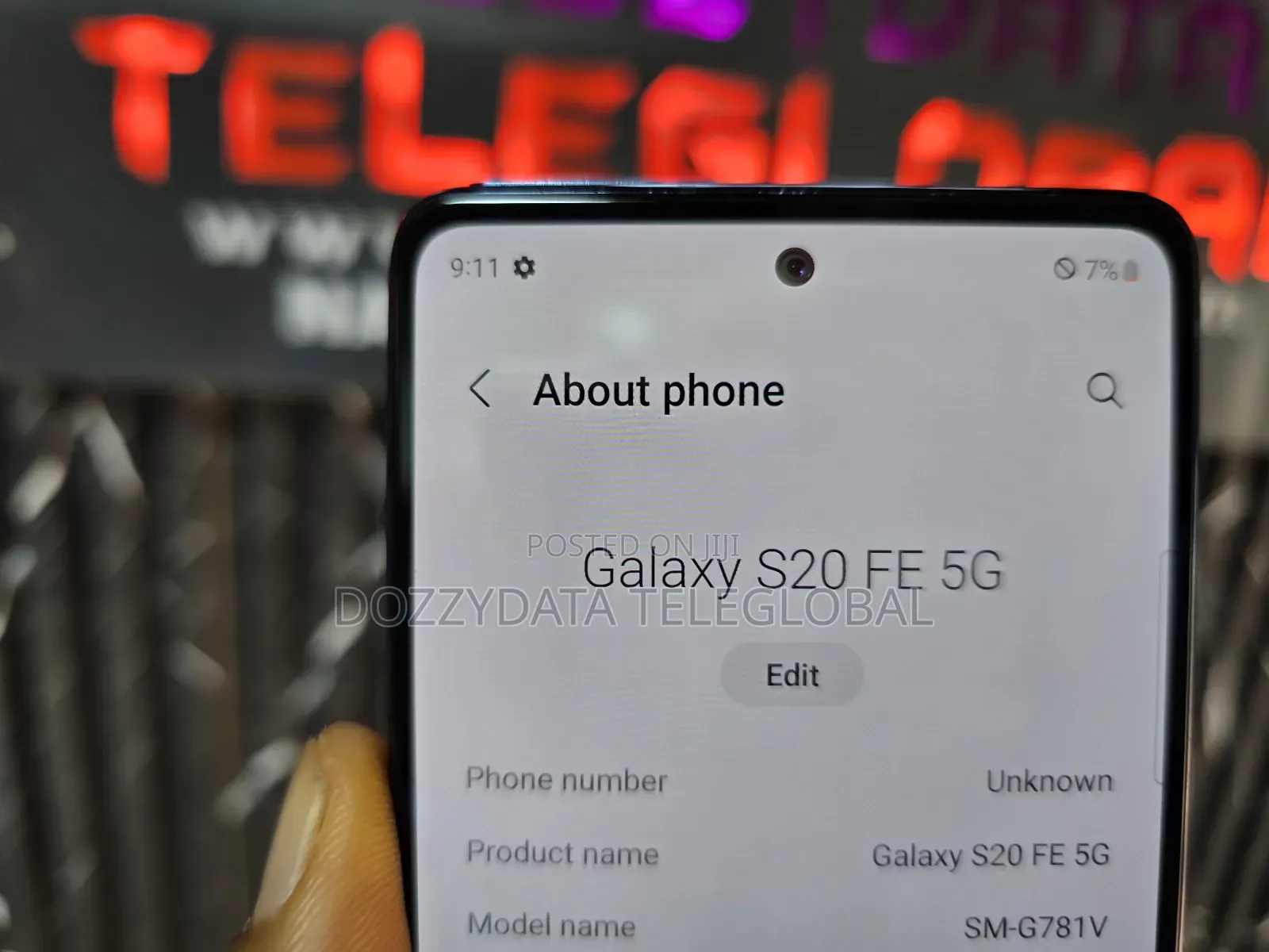 Samsung Galaxy S20 FE 5G SD865 128 GB Black