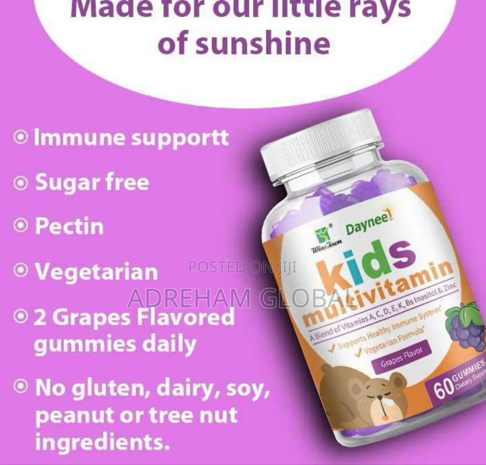 Daynee Organic Kids Multivitamins (A, C, D, E, K,Bs Inositol