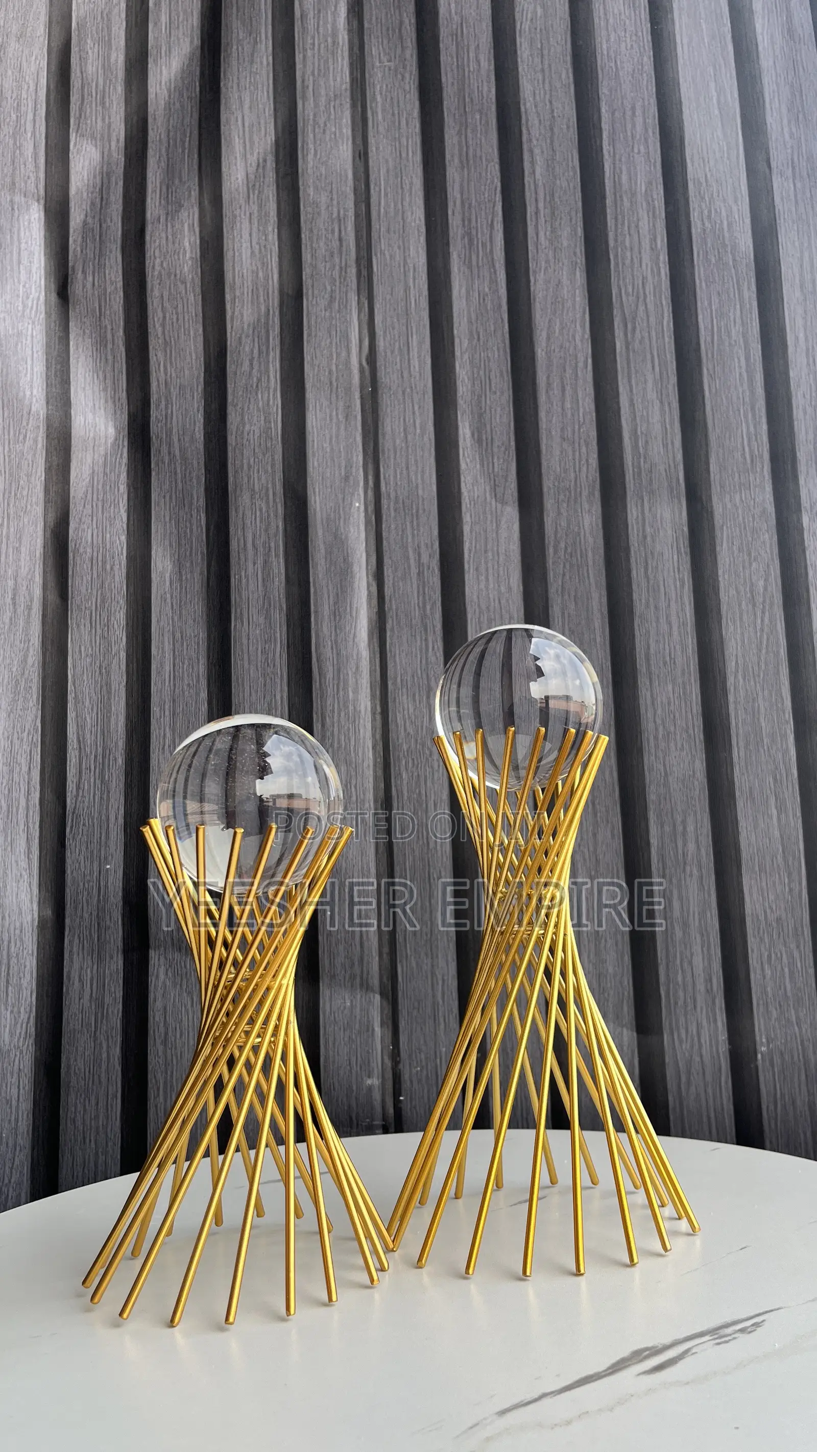 2in1 Spiral Home Decor Figurine With Globe