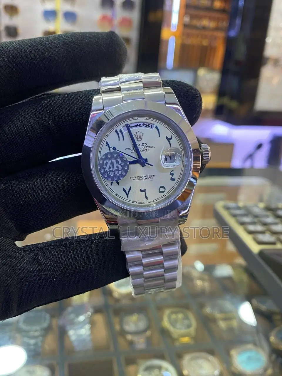 Rolex Quality Luxury Men Chain Strap Wristwatch