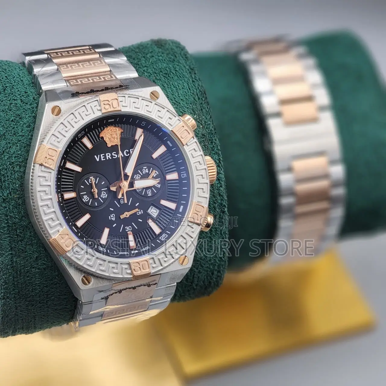 Versace Quality Luxury Men Chain Strap Wristwatch