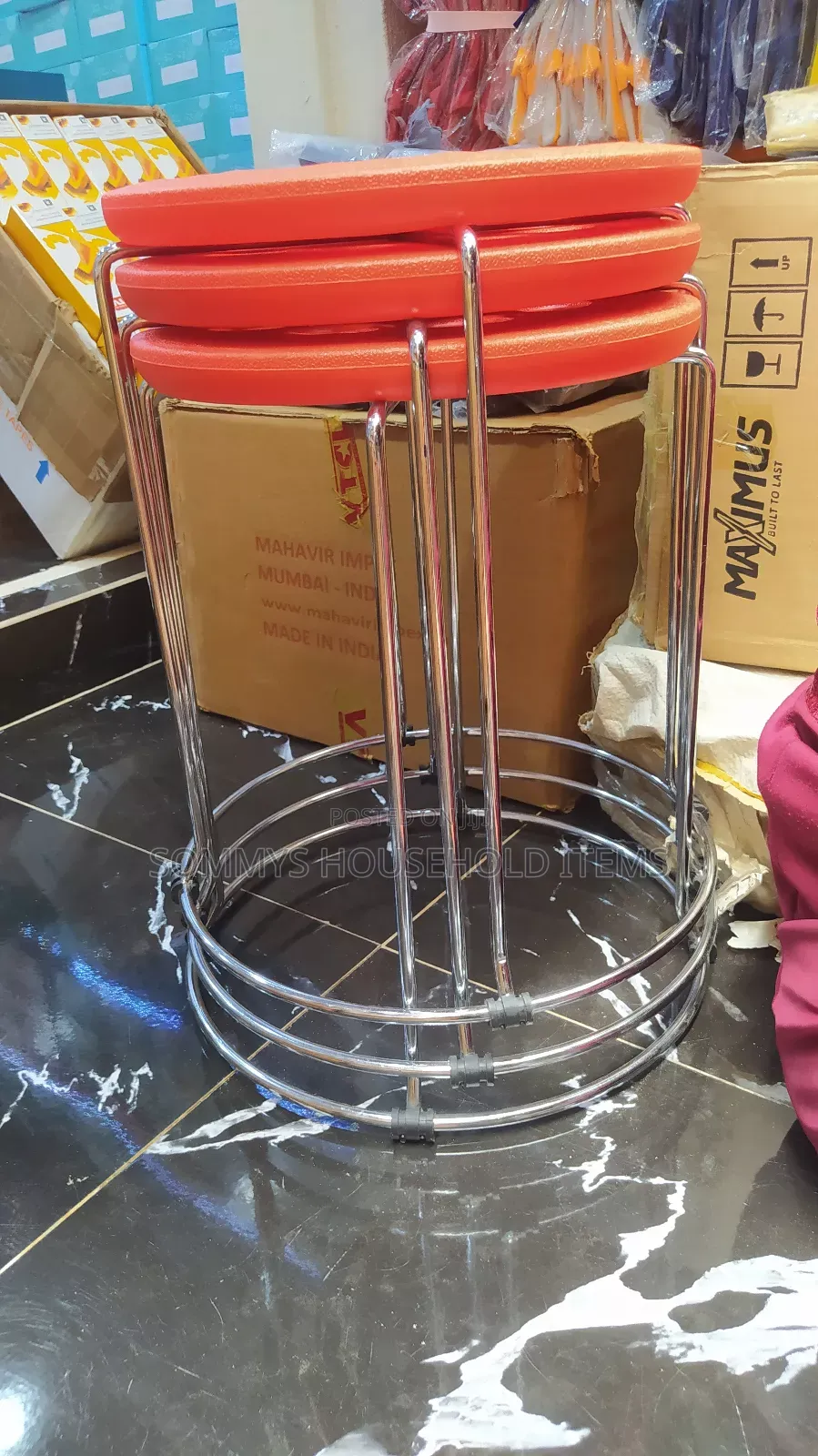 Iron Plastic Stool / Bar Stool