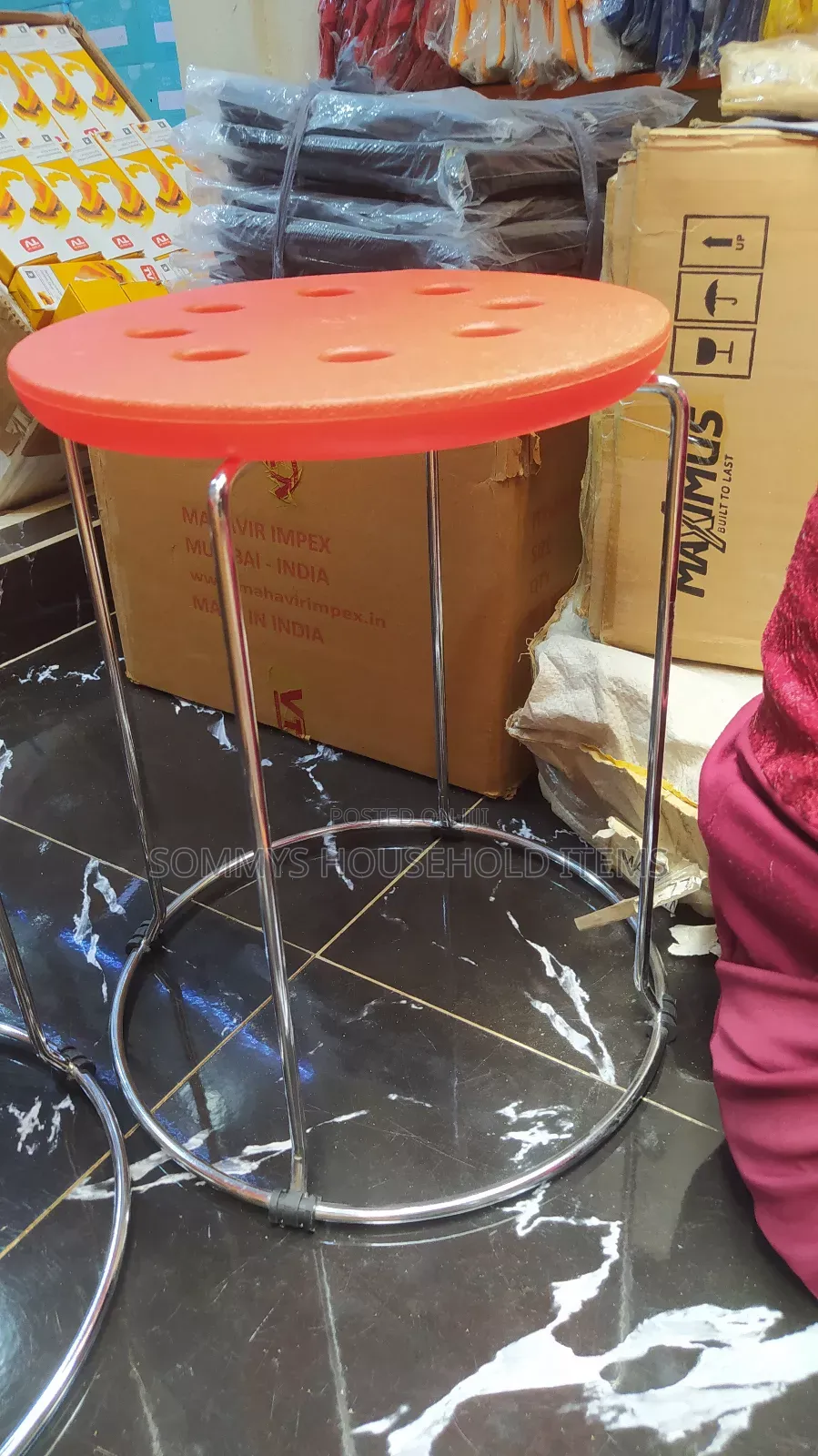 Iron Plastic Stool / Bar Stool