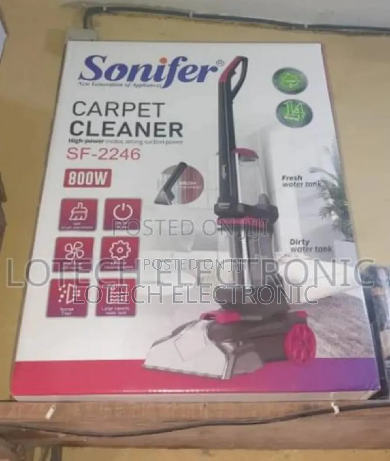 Sonifer Sf-2246 800w Carpet Cleaner - 3 in 1 Cleaning Power