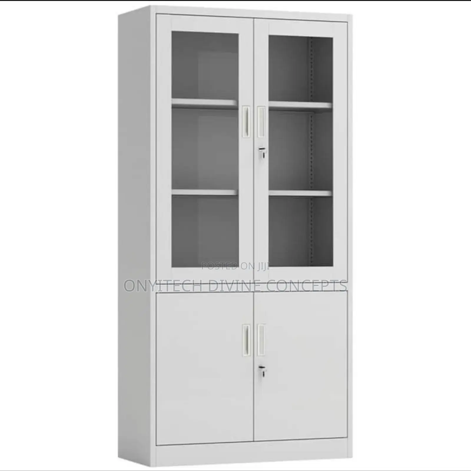 Metal Office Bookshelf With Glass