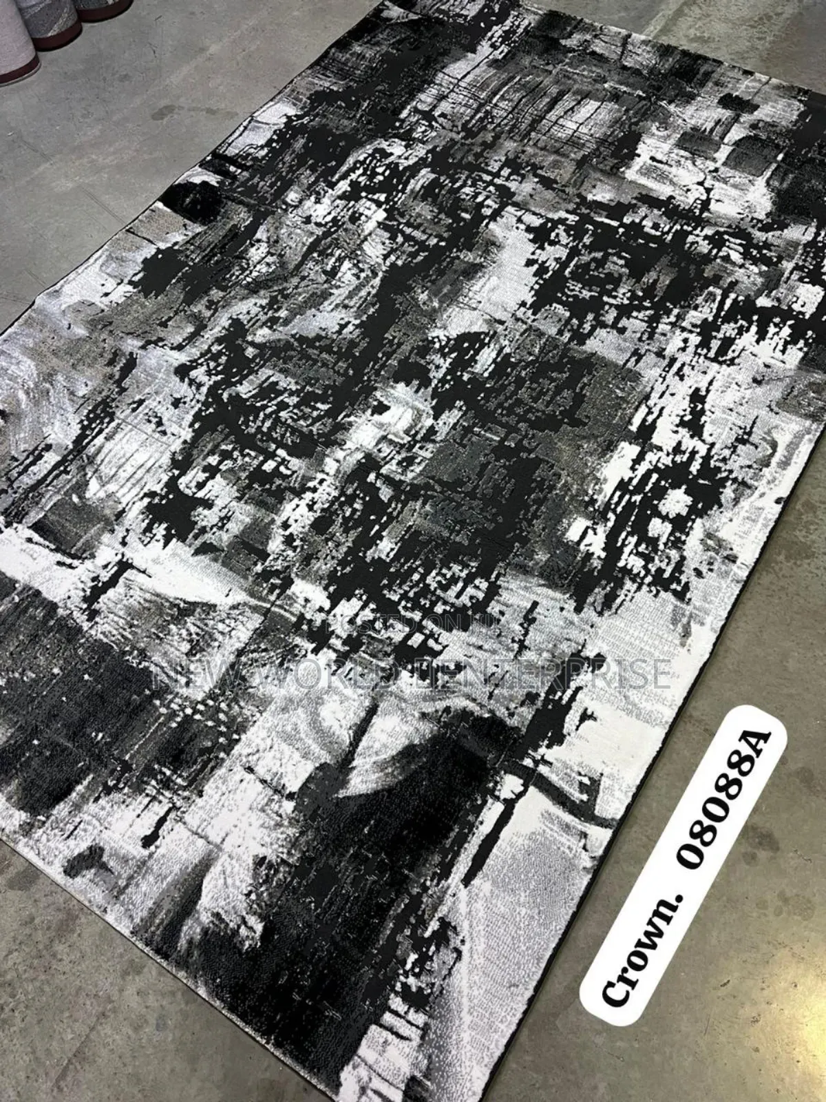 10by13 Feets Modern Turkish Black Centre Rug