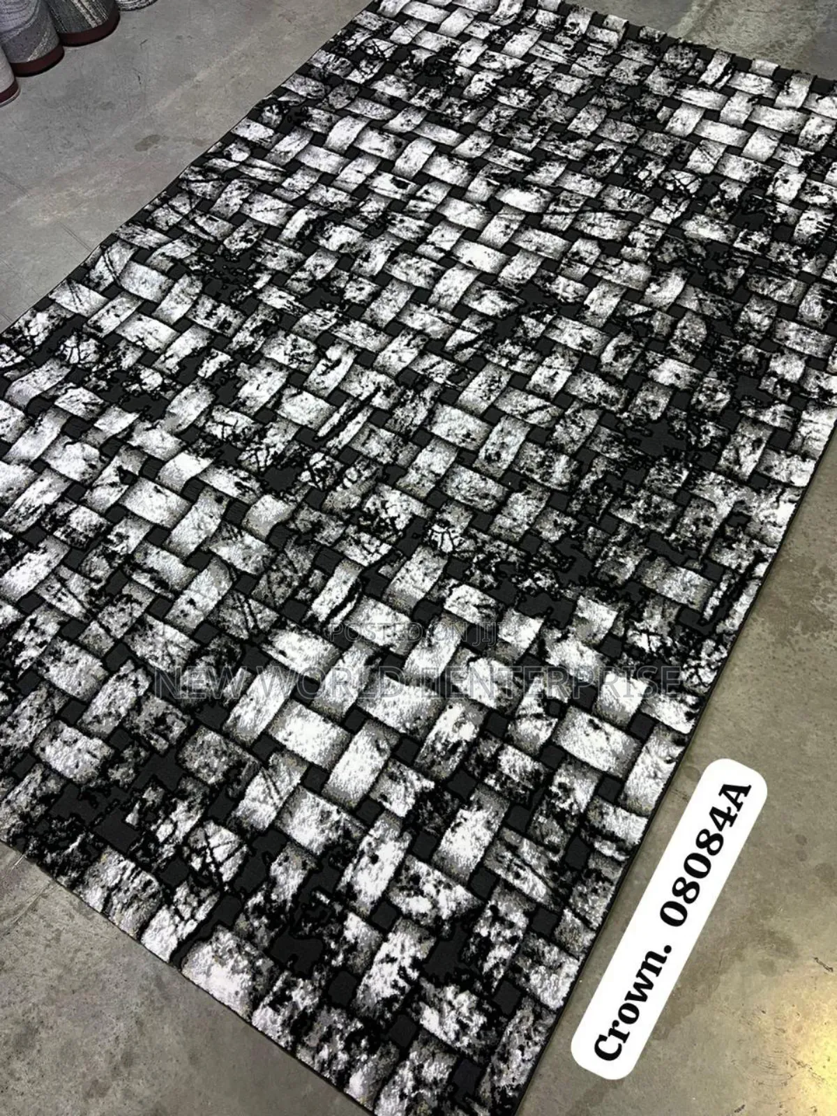 10by13 Feets Modern Turkish Black Centre Rug
